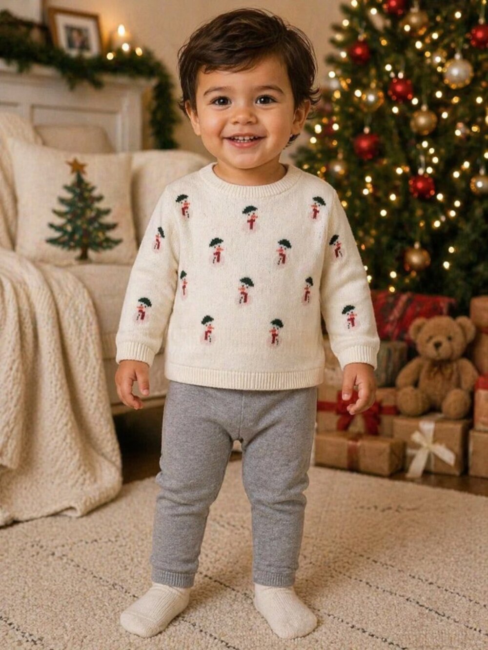 NWT Carter’s Little Planet Baby Boy 2 Piece Knit Sweater Outfit Winter